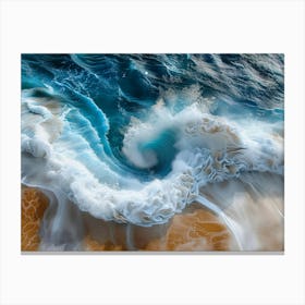 Waves In The Ocean Canvas Print