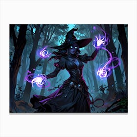 Witch In The Woods 1 Canvas Print