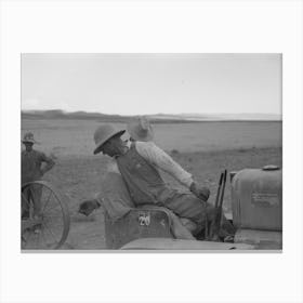 Untitled Photo, Possibly Related To Mormon Farmer Working On Fsa (Farm Security Administration) Cooperative 2 Canvas Print