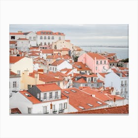 Alfama Rooftop Skyline View Canvas Print