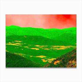 Red And Green Mountains 20230816217rt1pub Canvas Print