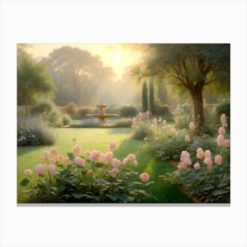 Morning Light In Kings Garden 2 Canvas Print
