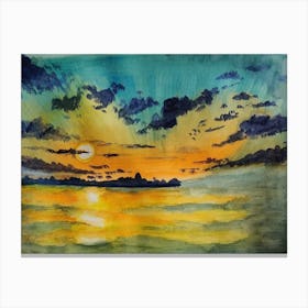 Sunset Painting Canvas Print