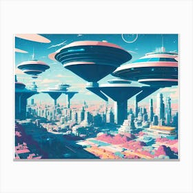 Futuristic City 27 Canvas Print