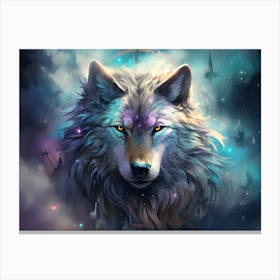 Star Wolf Canvas Print