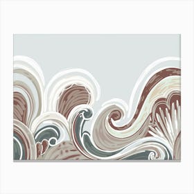 Abstract Wave Pattern 3 Canvas Print