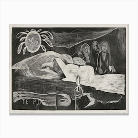 Te Po (The Night), From The Noa Noa Suite (1921), Paul Gauguin Canvas Print