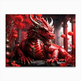 Chinese Red Dragon 1 Canvas Print