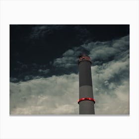 Close Up Of The Power Station Chimney Of Reading In Tel Aviv That In Israel Canvas Print