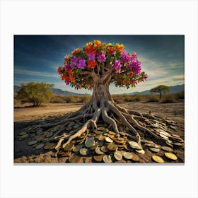 Tree Of Money 3 Canvas Print