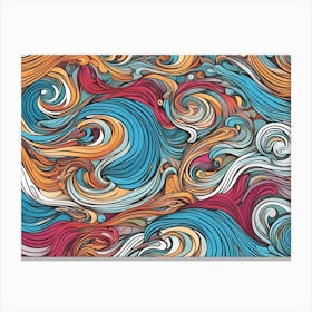 Crazy Waves Canvas Print
