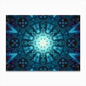 Abstraction Blue Galaxy Canvas Print