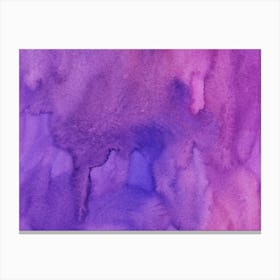 Purple Watercolor Painting Canvas Print
