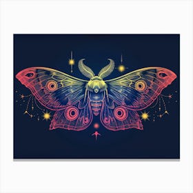 Moth Illustration 4 Canvas Print