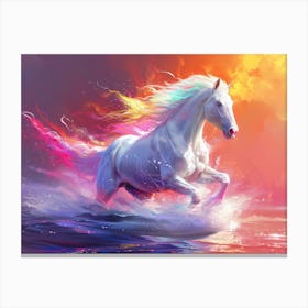 Rainbow Horse Canvas Print