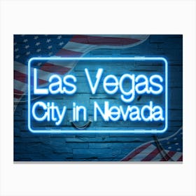 Las Vegas City In Nevada Canvas Print