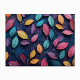 Abstract Leaves 5 Canvas Print