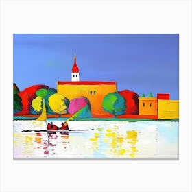 Castle On The Water Canvas Print