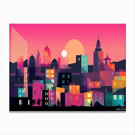 Yerevan Skyline Canvas Print