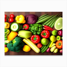 Fruits And Vegetables Canvas Print