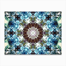 Blue Abstraction Mandala 2 Canvas Print