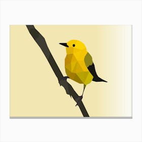 Prothonotary Warbler Art Canvas Print