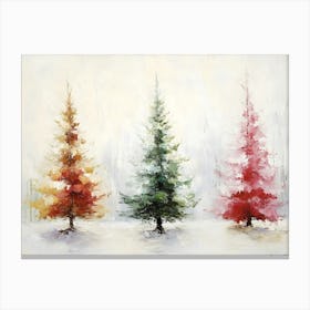 Three Christmas Trees 2 Canvas Print