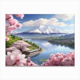 Cherry Blossoms In Japan 5 Canvas Print