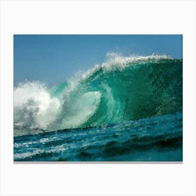 Huge Wave, Oil Painting Canvas Print