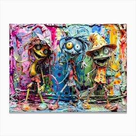 Monsters From Hell Canvas Print