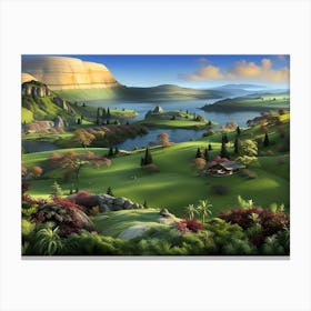 Landscape Of The Hobbit 1 Canvas Print
