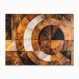 Abstract Wood Carving Canvas Print