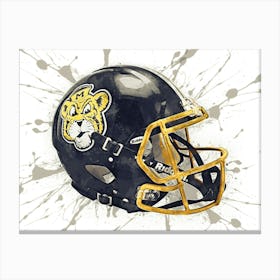 Missouri Tigers NCAA Helmet Poster 2 Canvas Print