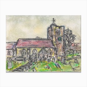 Lenham Church 1st Dec 2024 Canvas Print