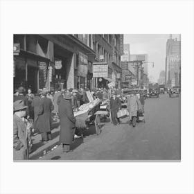 Untitled Photo, Possibly Related To Street Scene At 38th Street And 7th Avenue, New York City By Russell Lee Canvas Print