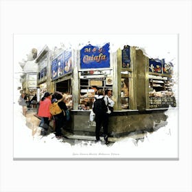 Queen Victoria Market, Melbourne, Victoria Canvas Print