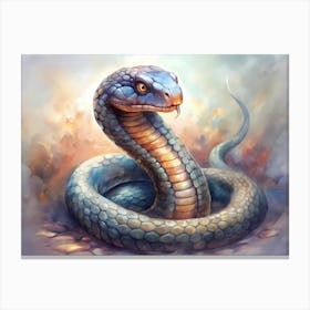 Striking Digital Art Illustration Of A Majestic Co (1) Canvas Print