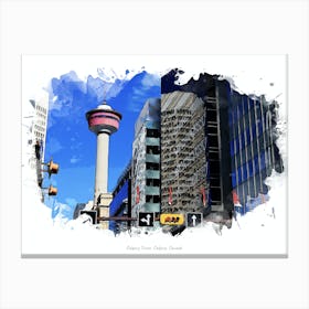 Calgary Tower, Calgary, Canada Canvas Print