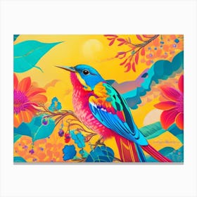 Colorful Bird 4 Canvas Print