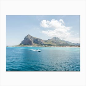 Seascape On The Coast Of Sicily Canvas Print