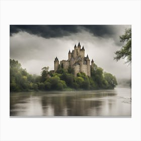 Castle On The River Canvas Print