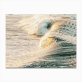 Summer Beach Waves Canvas Print