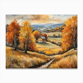 Autumn Landscape Painting (62) Canvas Print
