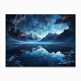 Caves Of The Moon Paintings Art Print Canvas Print