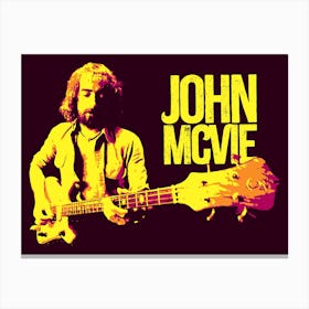 John McVie Music Legend Canvas Print