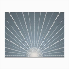 Blue Summer Sunshine Vibes Canvas Print