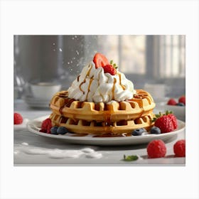 Belgian Waffles Canvas Print