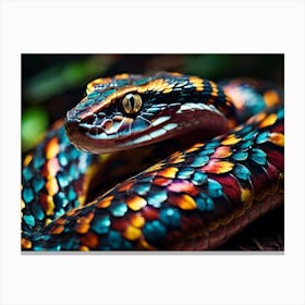 Colorful Snake 2 Canvas Print