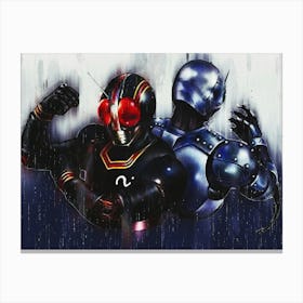 Kamen Rider Black And Shadow Moon Canvas Print