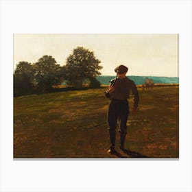 Man with a Scythe (ca.1869), Winslow Homer Canvas Print